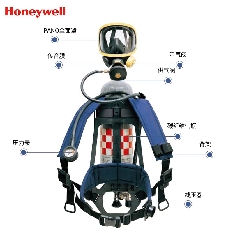 霍尼韦尔（Honeywell） SCBA126 C900 正压式空气呼吸器 (9L LUXFER 碳瓶)